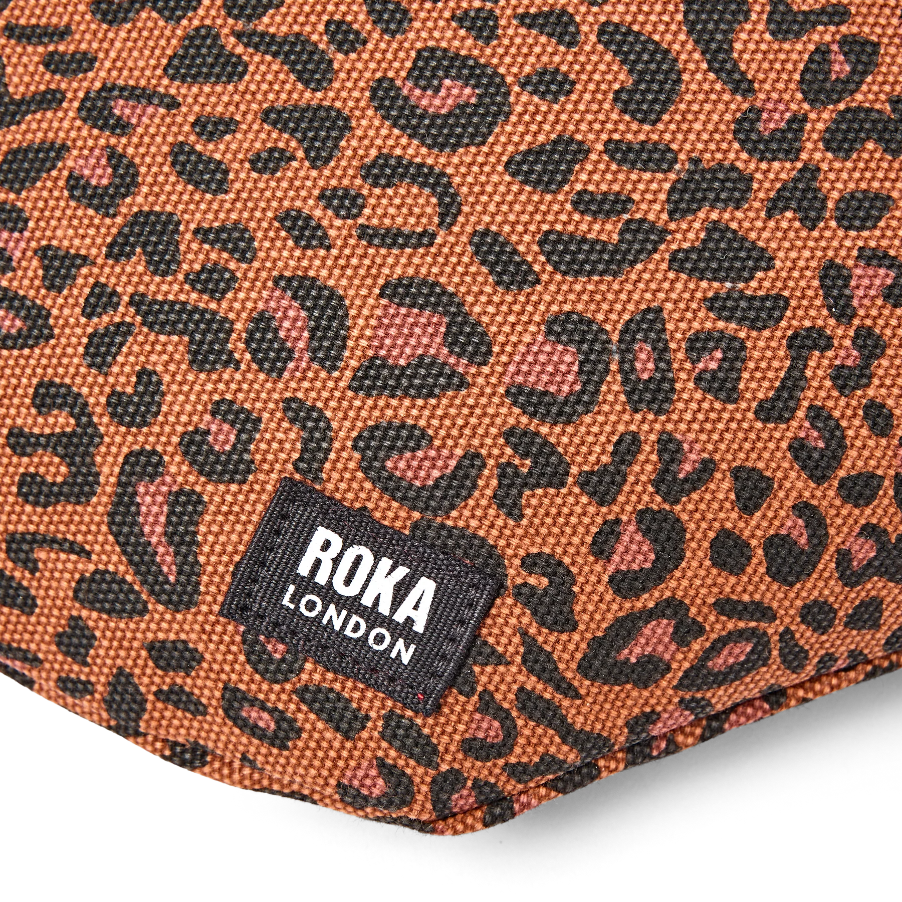 Roka Mill Hill Crossbody Bag in Leopard Mini Cotton Canvas - Image 8