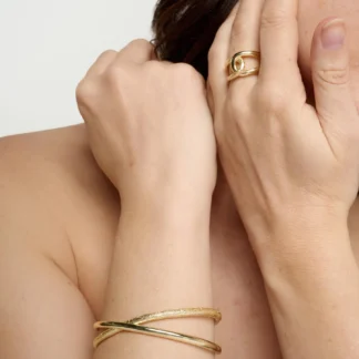 Tutti at Gifted Boston Spa - Alder Bangle Gold BR749G