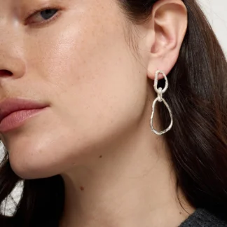 Tutti at Gifted Boston Spa - Birch Earring Silver EA817S
