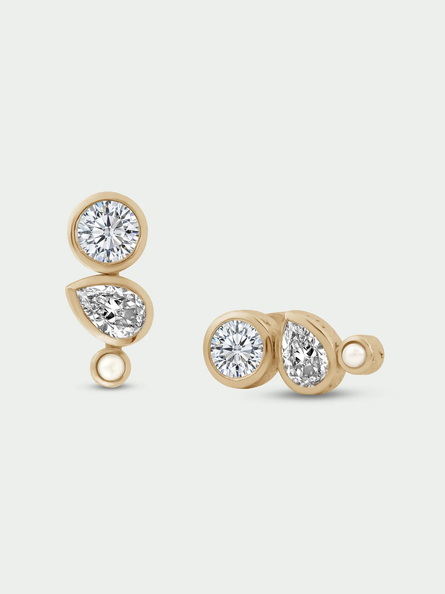 Tutti & Co Pure Earrings Gold EA798G - Image 2