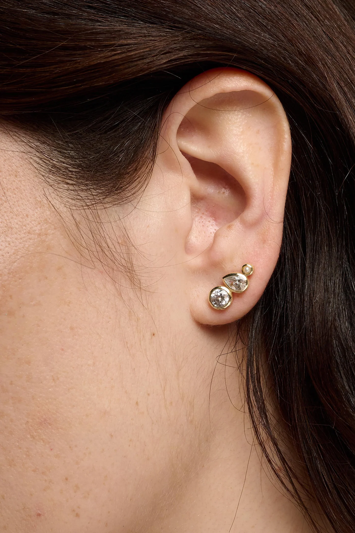 Tutti & Co Pure Earrings Gold EA798G - Image 3