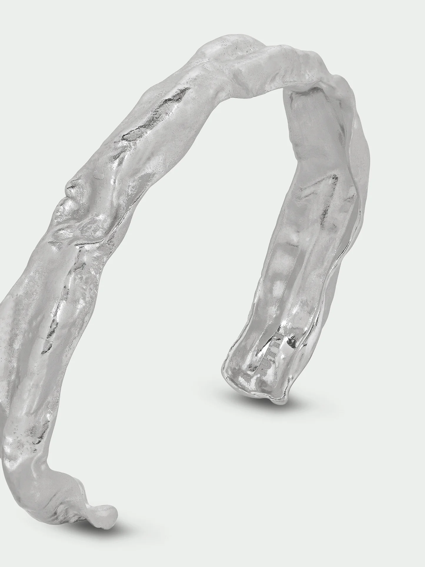 Tutti & Co Wax Bangle Silver BR746S - Image 5