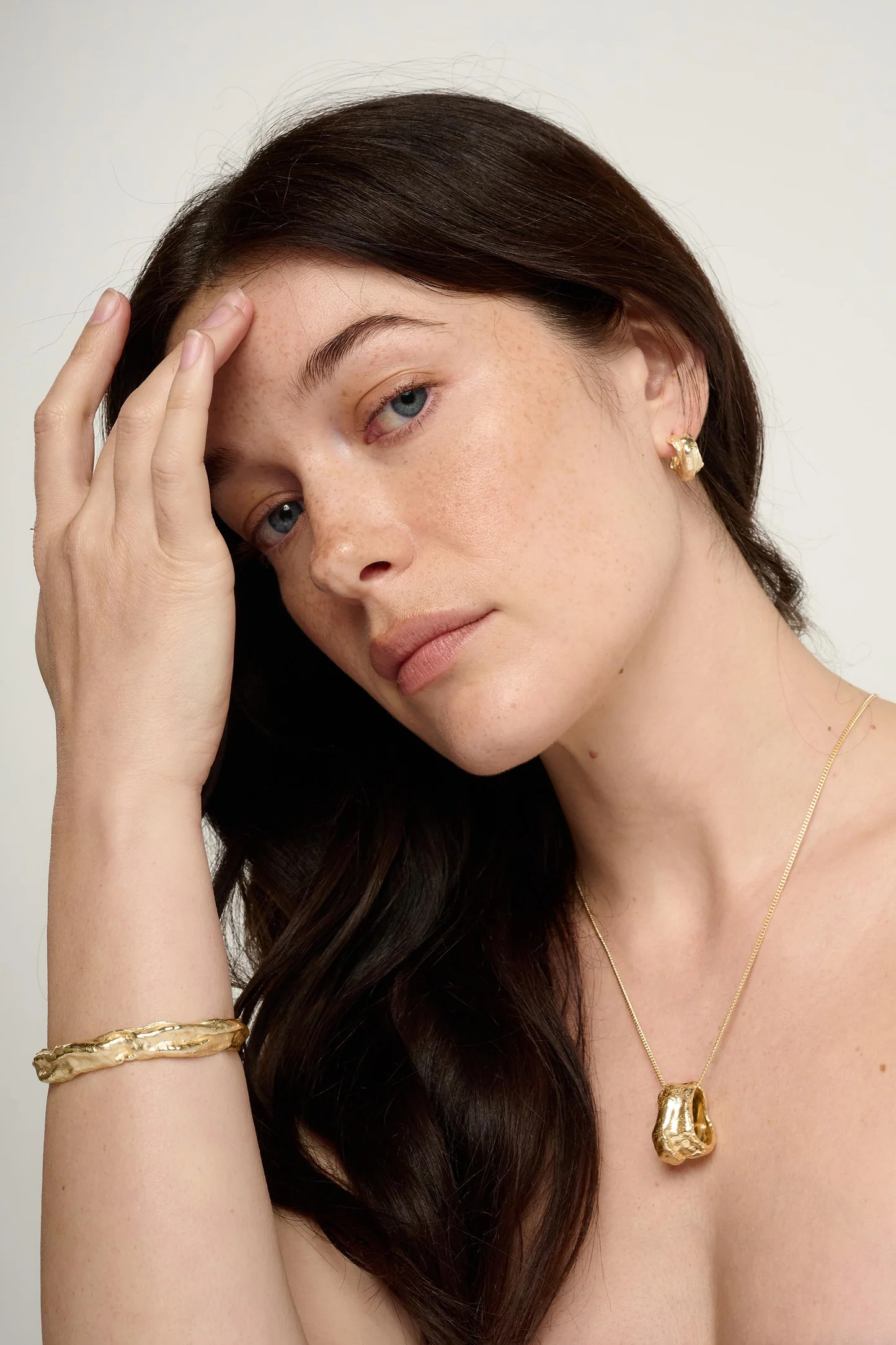 Tutti & Co Wax Earrings Gold EA789G - Image 4