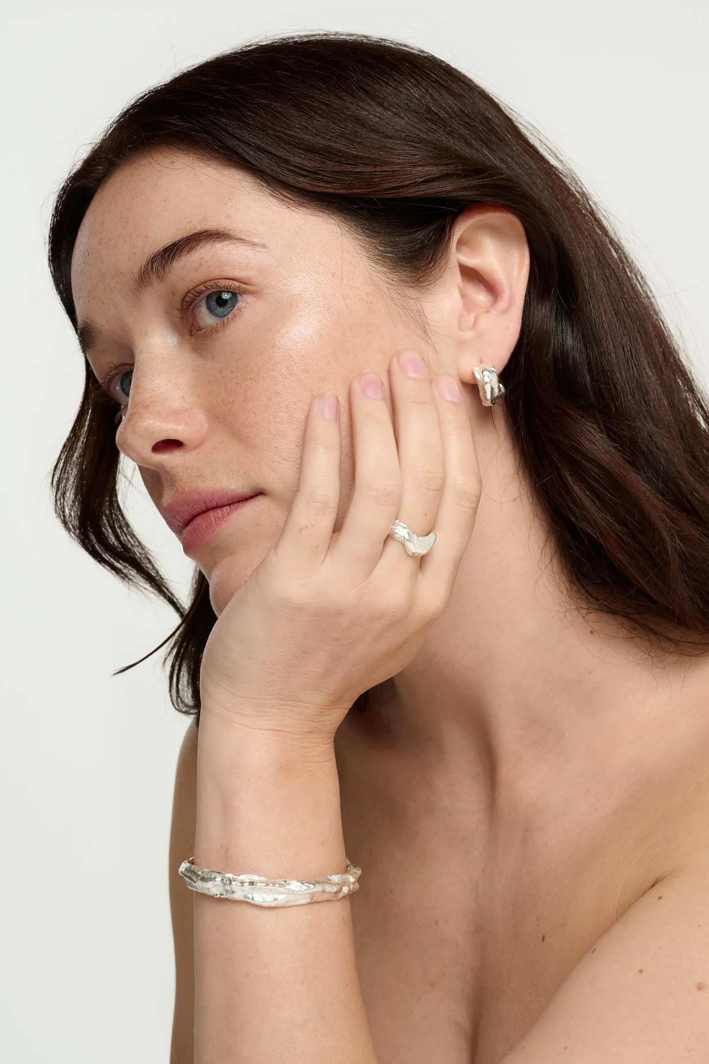 Tutti & Co Wax Earrings Silver EA789S - Image 5