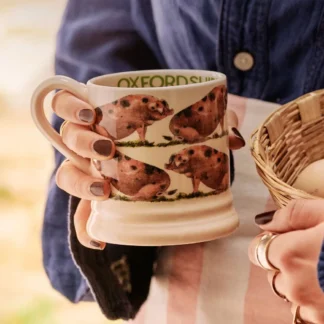 Emma Bridgewater Oxfordshire Sandy and Black Pig 1/2 Pint Mug