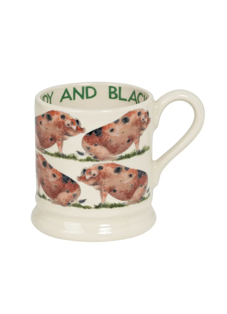 Emma Bridgewater Oxfordshire Sandy and Black Pig 1/2 Pint Mug - Image 2