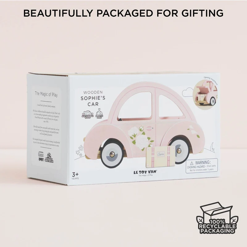 Le Toy Van Wooden Sophie's Car - Image 8