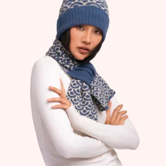 Powder Agatha Pompom Hat Denim Mix