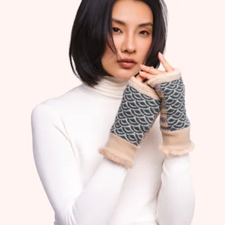 Powder at Gifted Boston Spa - Agatha Wrist Warmers Denim