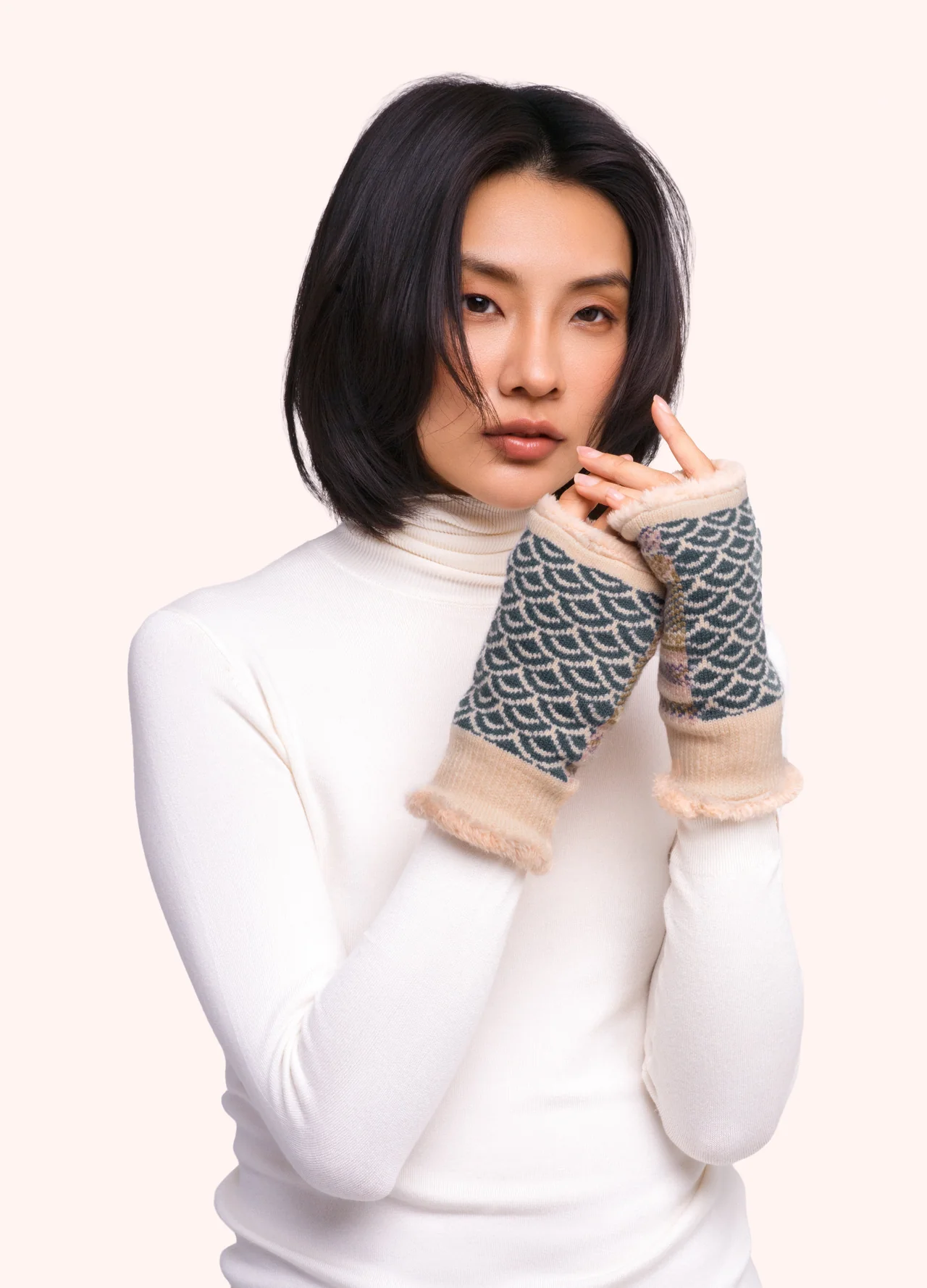 Powder at Gifted Boston Spa - Agatha Wrist Warmers Denim