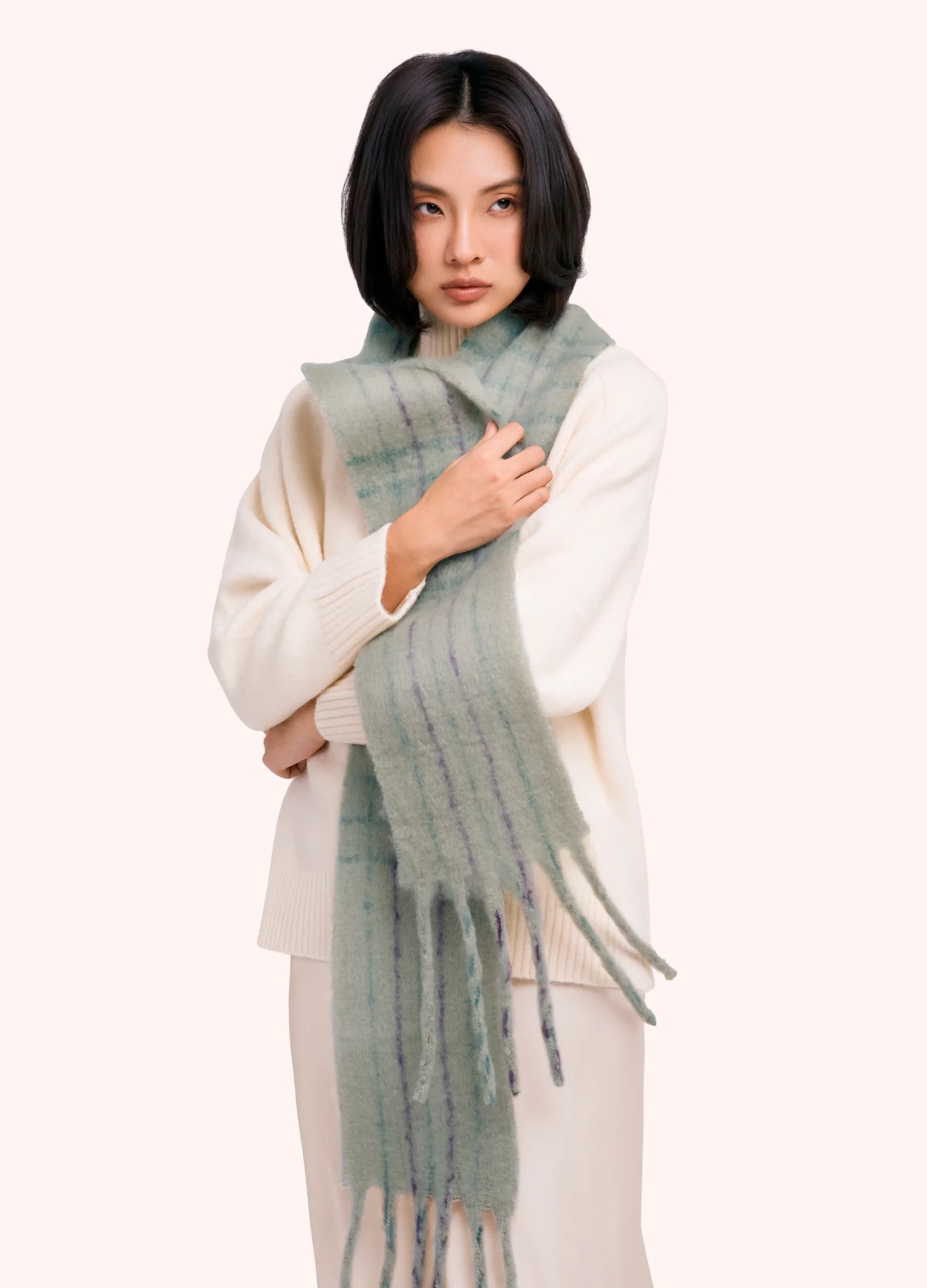 Powder at Gifted Boston Spa - Angelica Scarf Soft Green