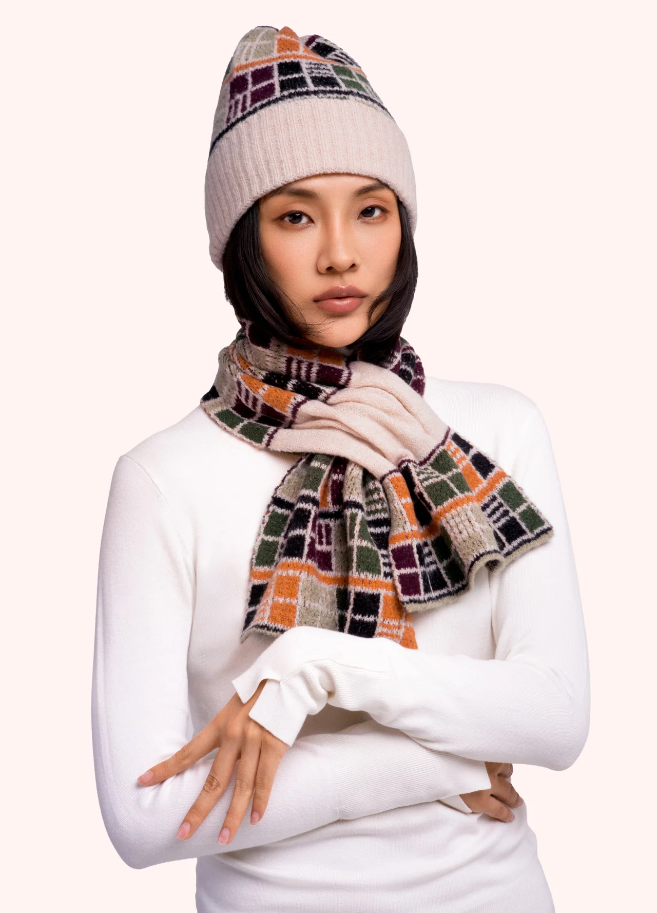 Powder Dani Scarf Damson Mix