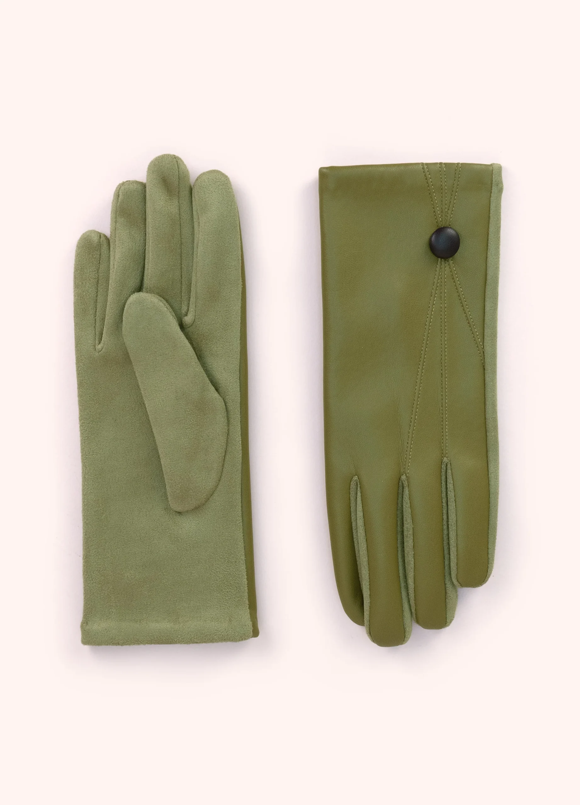 Powder Emma Gloves in Moss - Image 2