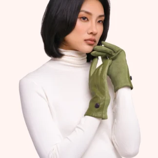 Powder Emma Gloves in Moss