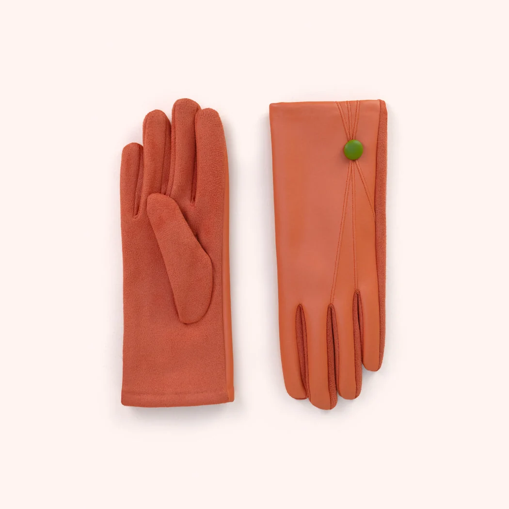 Powder Emma Gloves in Terracotta - Image 2