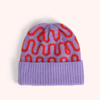 Powder Luna Beanie Lilac Orange