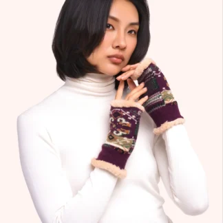 Powder at Gifted Boston Spa - Scandi Cosy Wrist Warmers Damson Mix