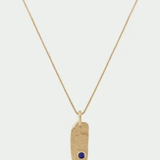 Tutti & Co Birthstone SEPTEMBER Lapis Necklace Gold NE870G