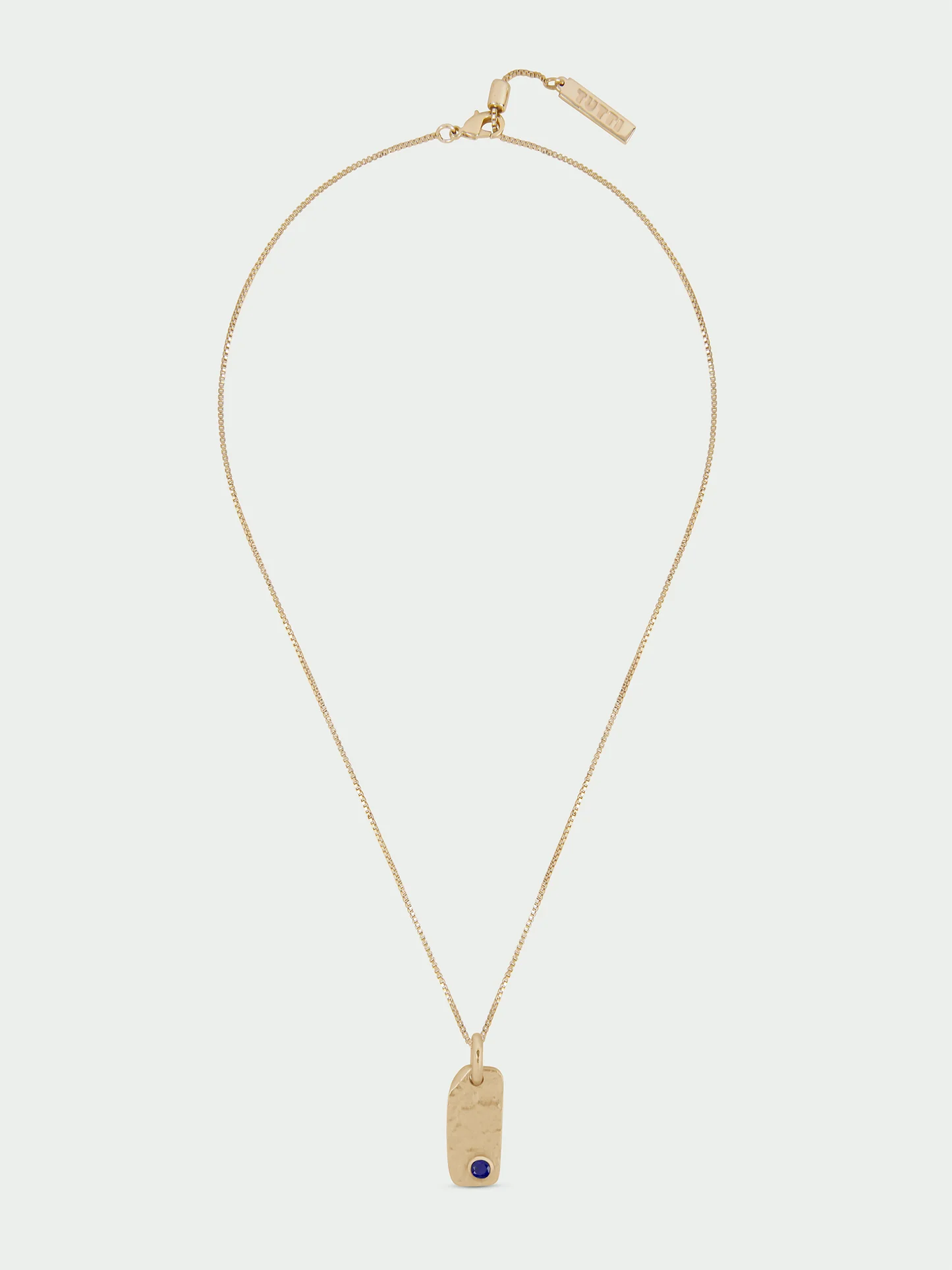 Tutti & Co Birthstone SEPTEMBER Lapis Necklace Gold NE870G - Image 3