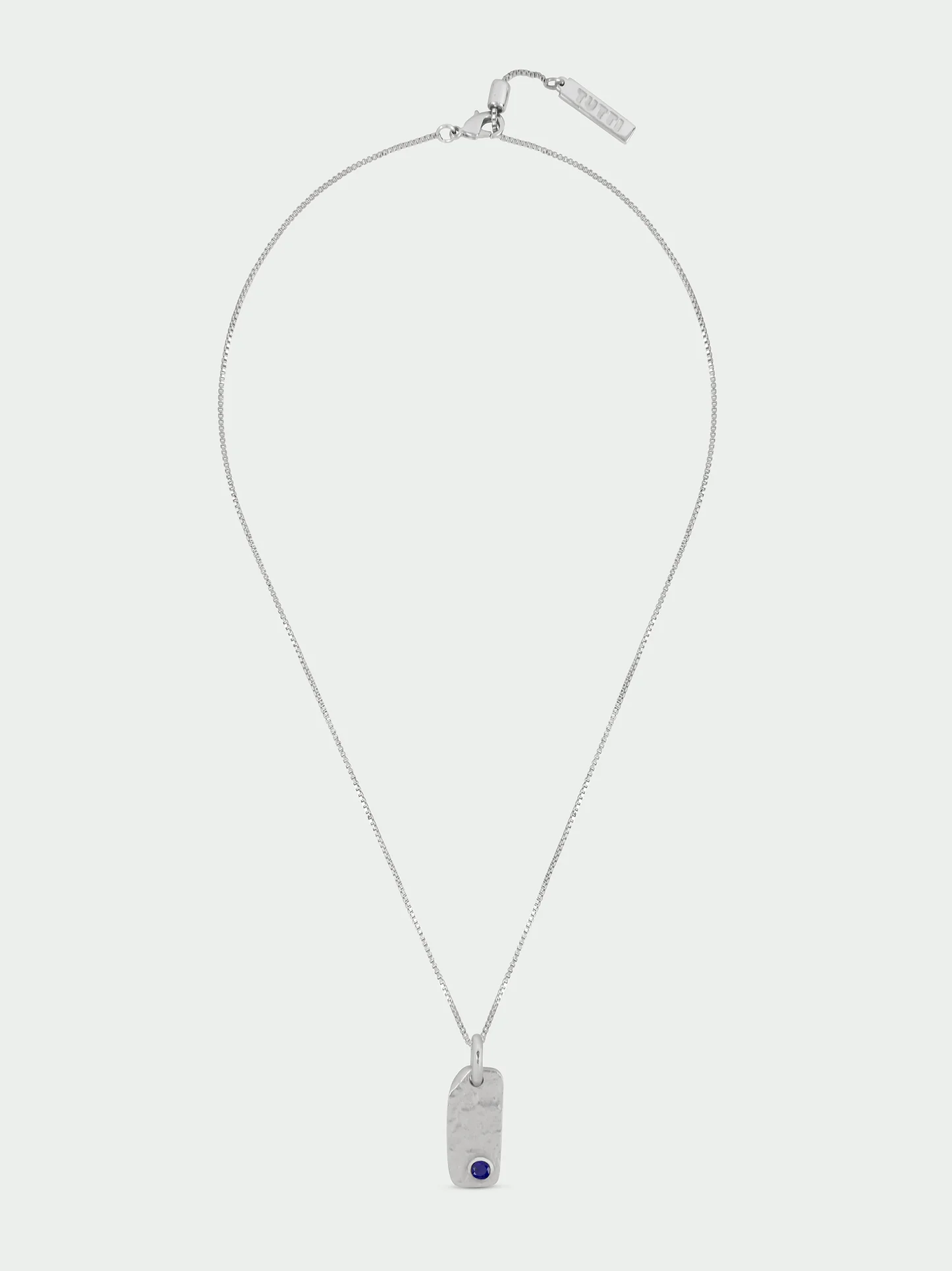 Tutti & Co Birthstone SEPTEMBER Lapis Necklace Silver NE870S