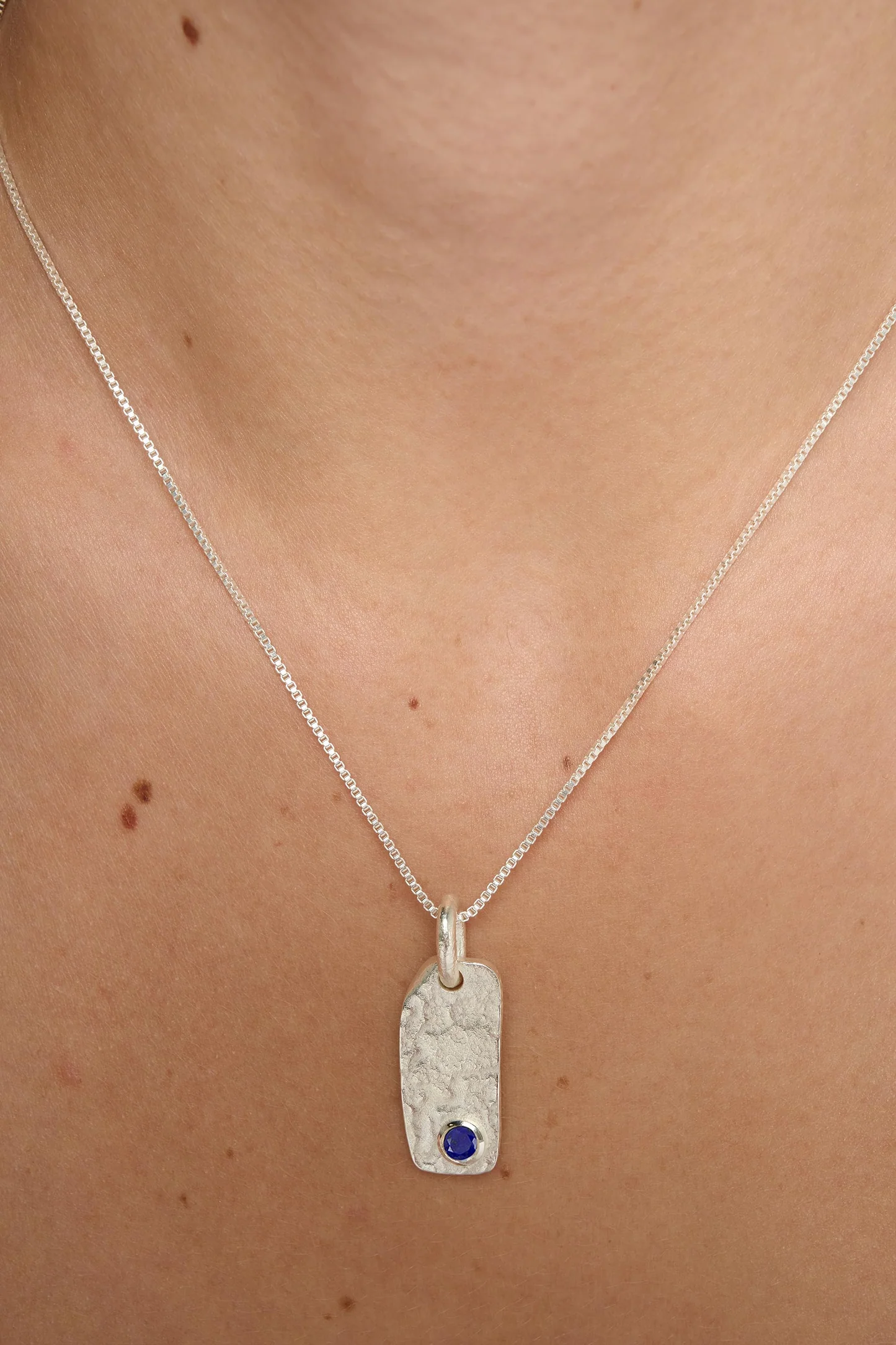 Tutti at Gifted Boston Spa - Birthstone Organic Necklace Lapis NE870S