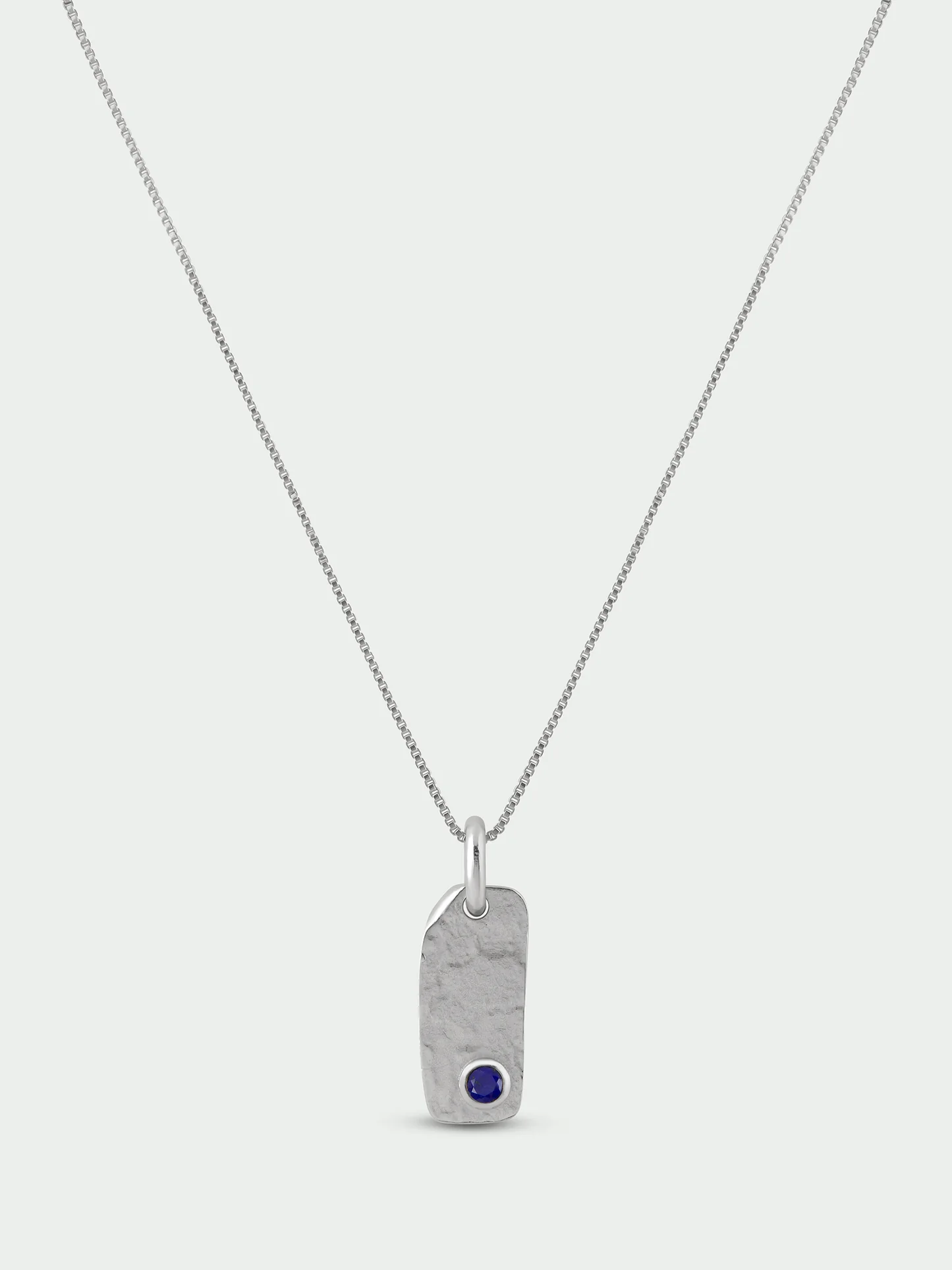 Tutti & Co Birthstone SEPTEMBER Lapis Necklace Silver NE870S - Image 3