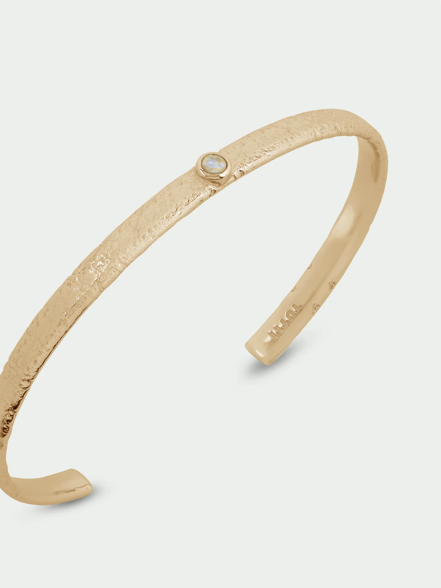 Tutti & Co Birthstone Bangle Moonstone Gold BR791G - Image 3