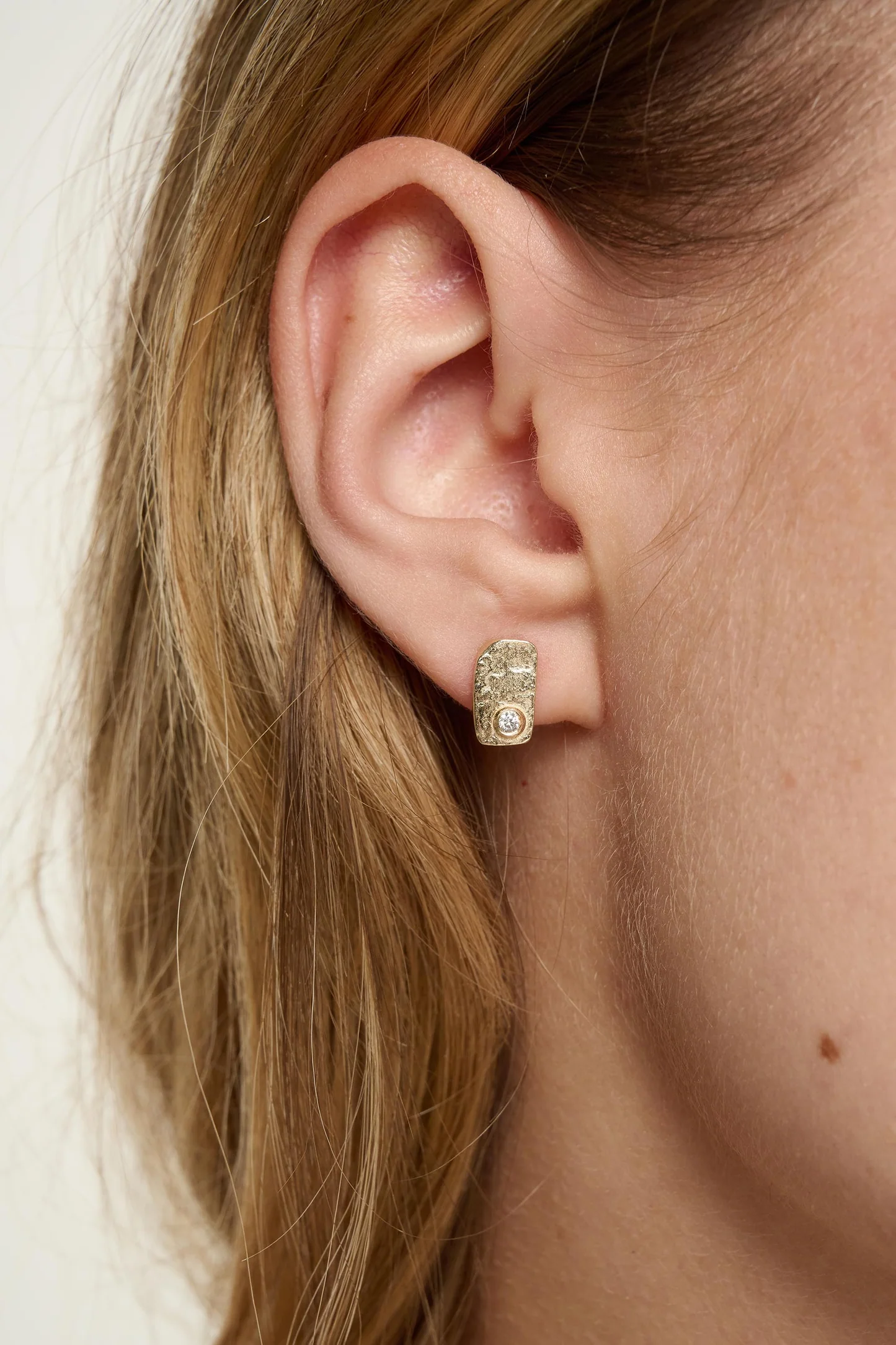 Tutti & Co Birthstone OCTOBER Moonstone Organic Earring Silver EA833S - Image 3