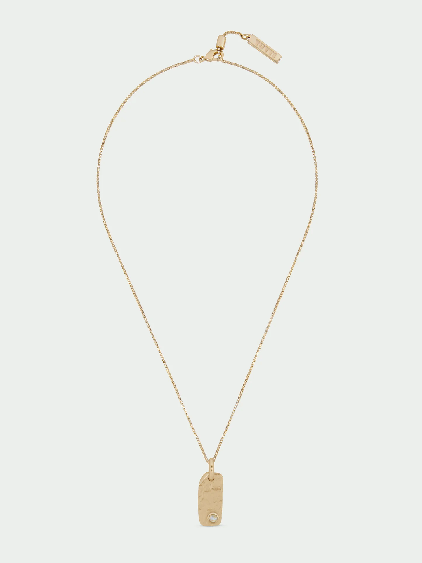Tutti & Co Birthstone OCTOBER Moonstone Necklace Gold NE871G - Image 2