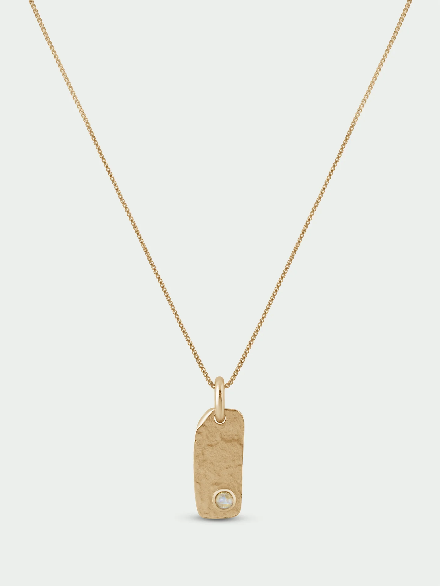 Tutti & Co Birthstone OCTOBER Moonstone Necklace Gold NE871G