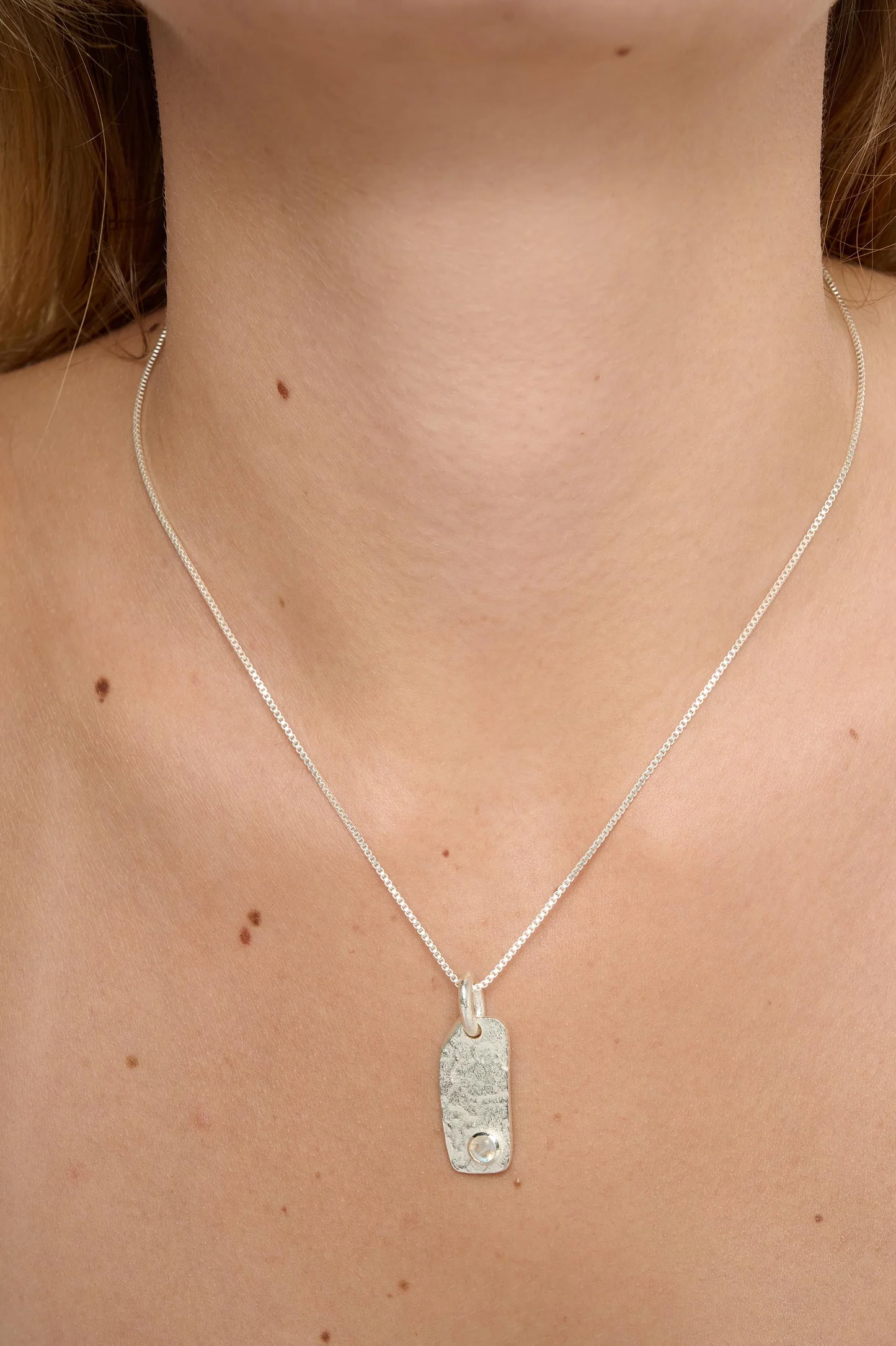 Tutti at Gifted Boston Spa - Birthstone Organic Necklace Moonstone NE871S