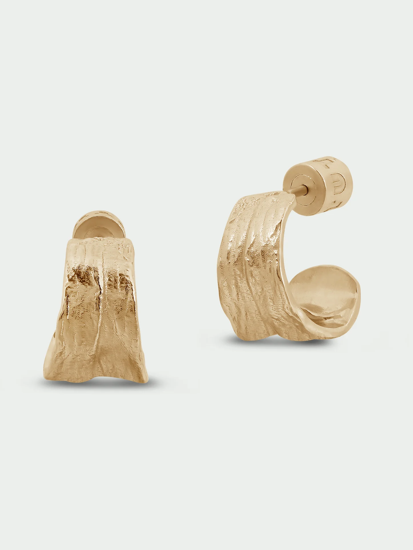 Tutti & Co Fold Earrings Gold EA787G - Image 2
