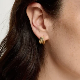 Tutti at Gifted Boston Spa - Fold Earrings Gold EA787G