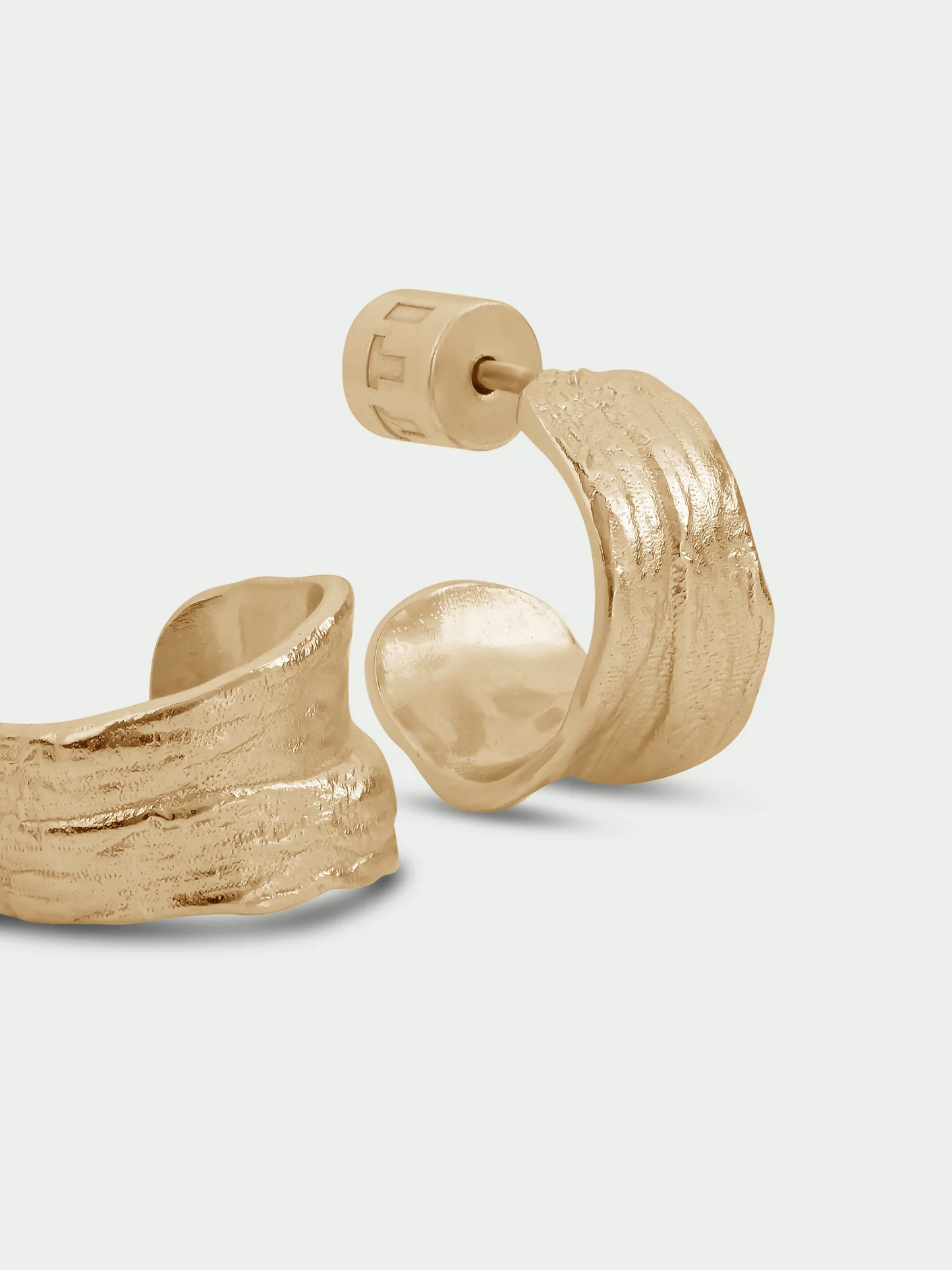 Tutti & Co Fold Earrings Gold EA787G - Image 4