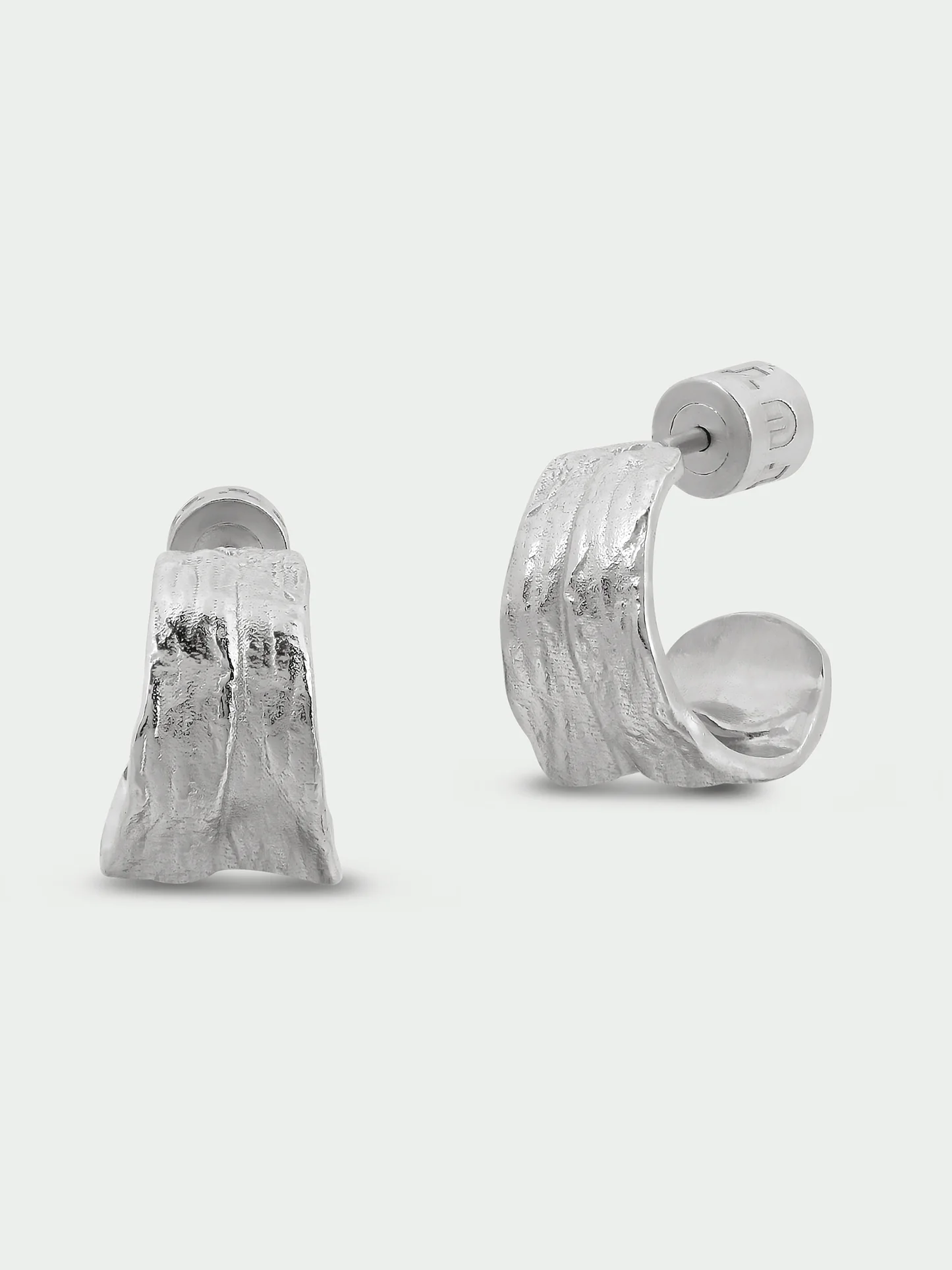 Tutti & Co Fold Earrings Silver EA787S - Image 3