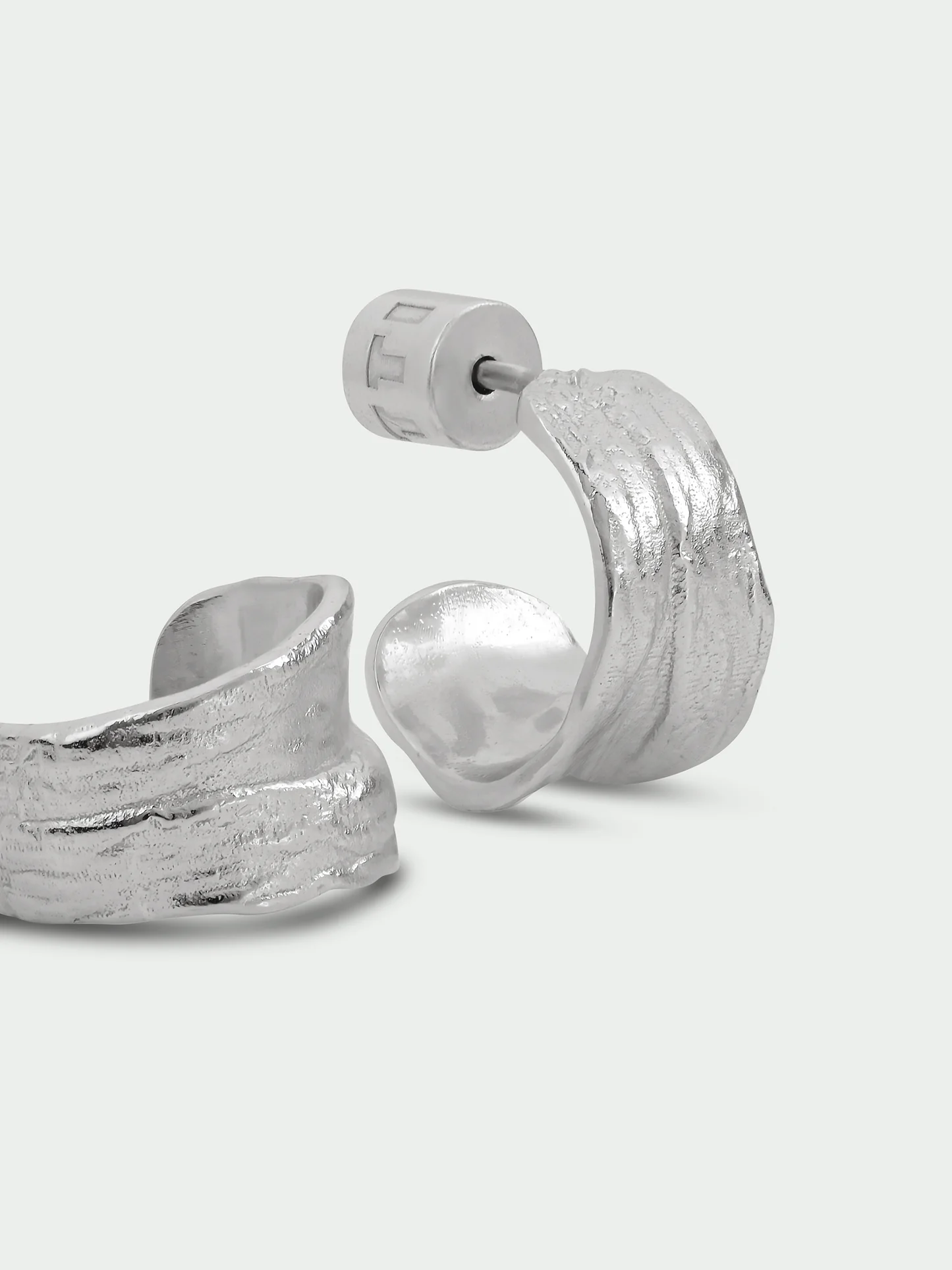 Tutti & Co Fold Earrings Silver EA787S - Image 4