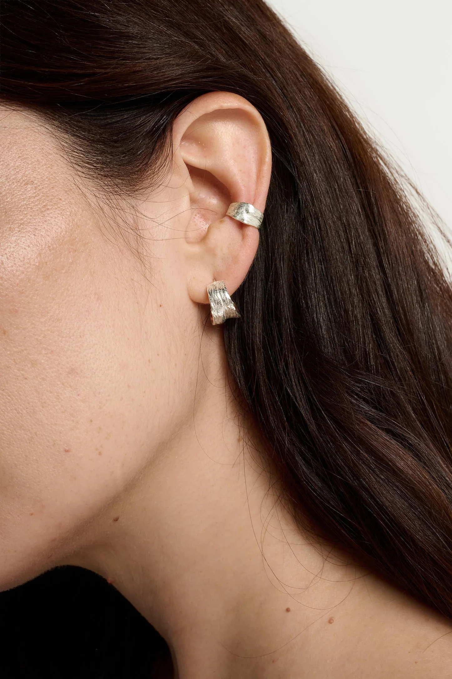 Tutti & Co Fold Earrings Silver EA787S - Image 5