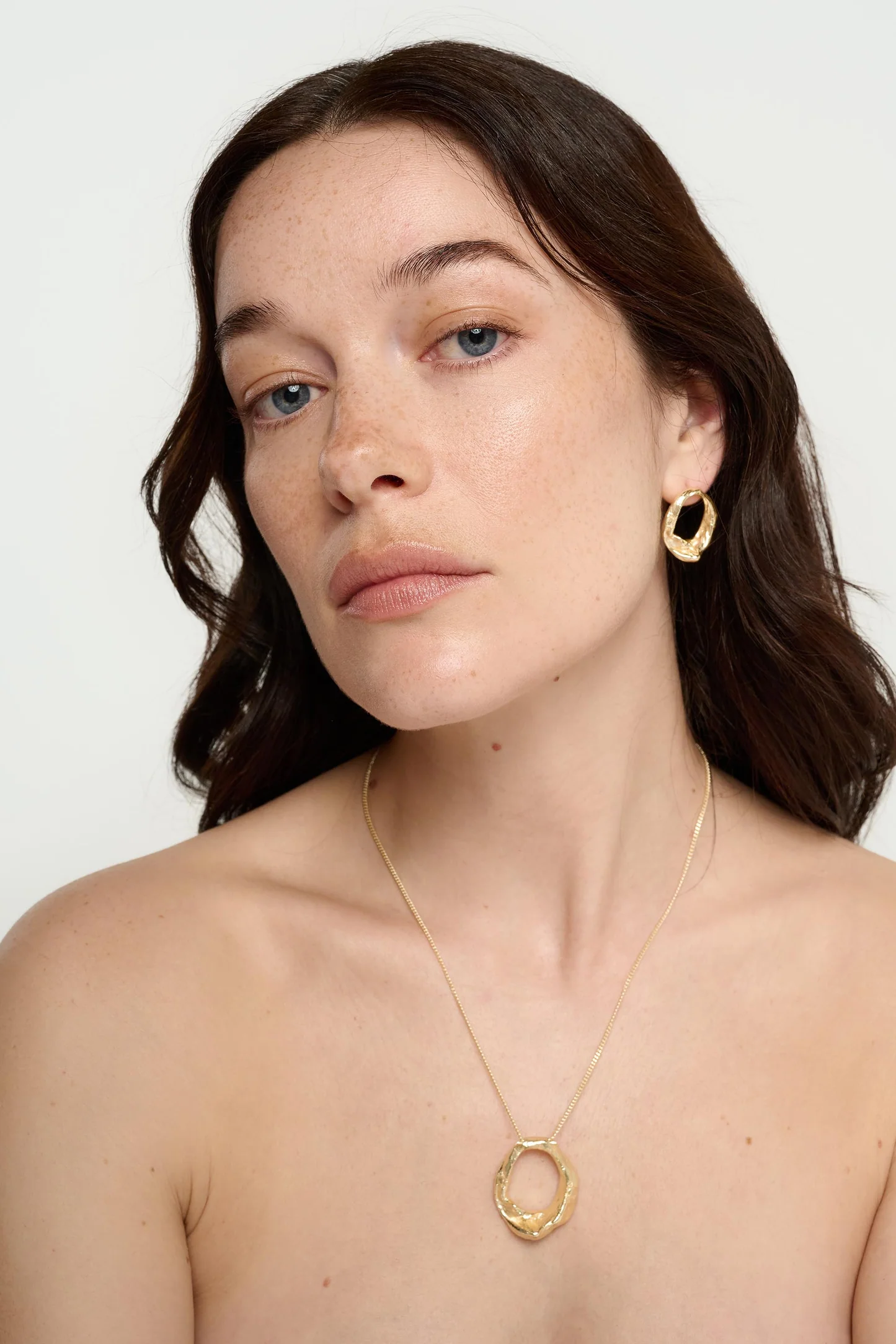 Tutti & Co Forge Earrings Gold EA788G - Image 6