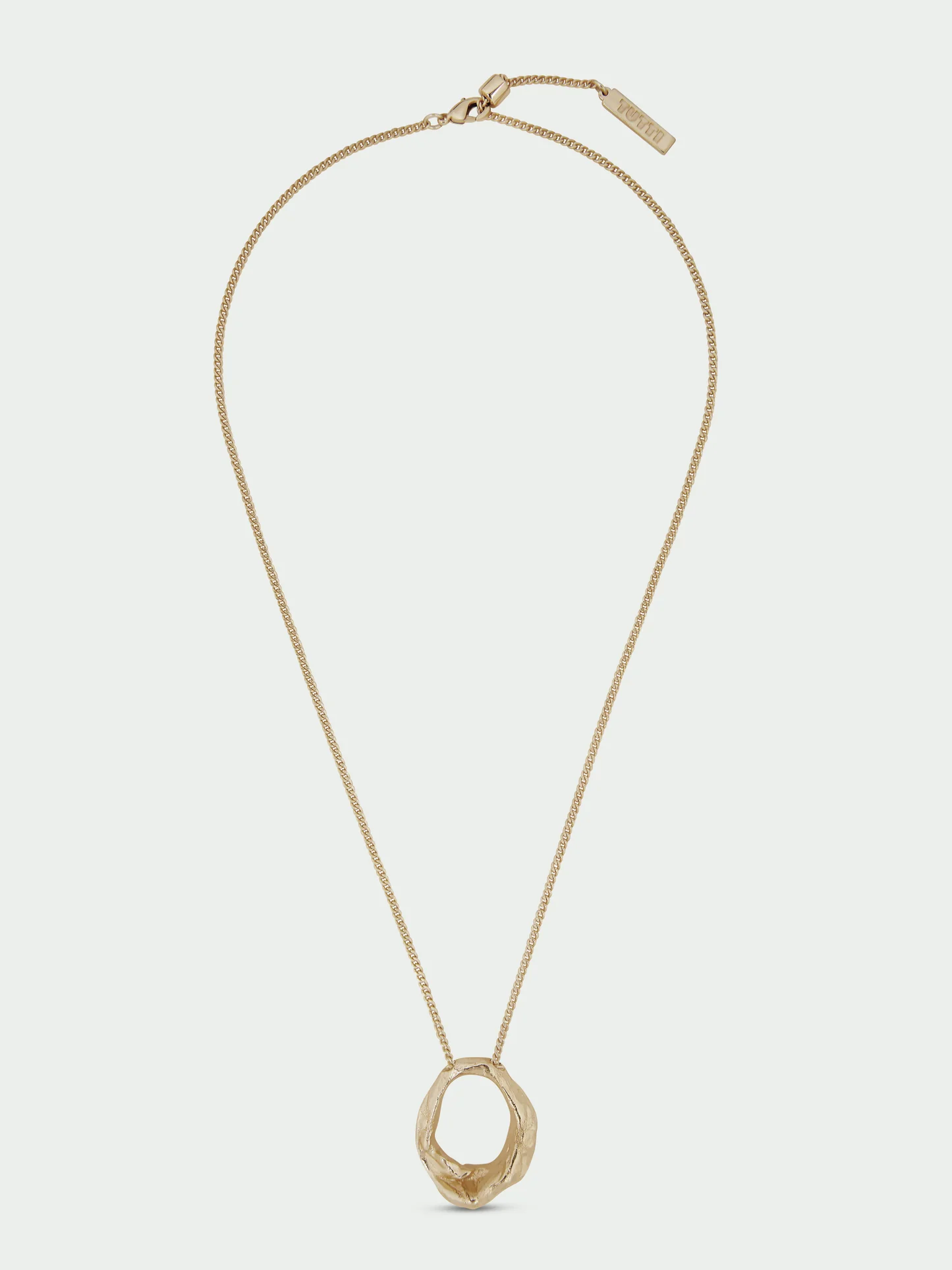 Tutti & Co Forge Necklace Gold NE824G - Image 4