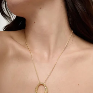 Tutti & Co Forge Necklace Gold NE824G