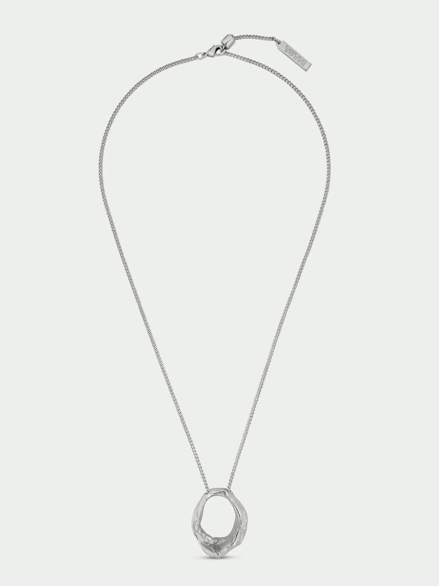 Tutti & Co Forge Necklace Silver NE824S - Image 2