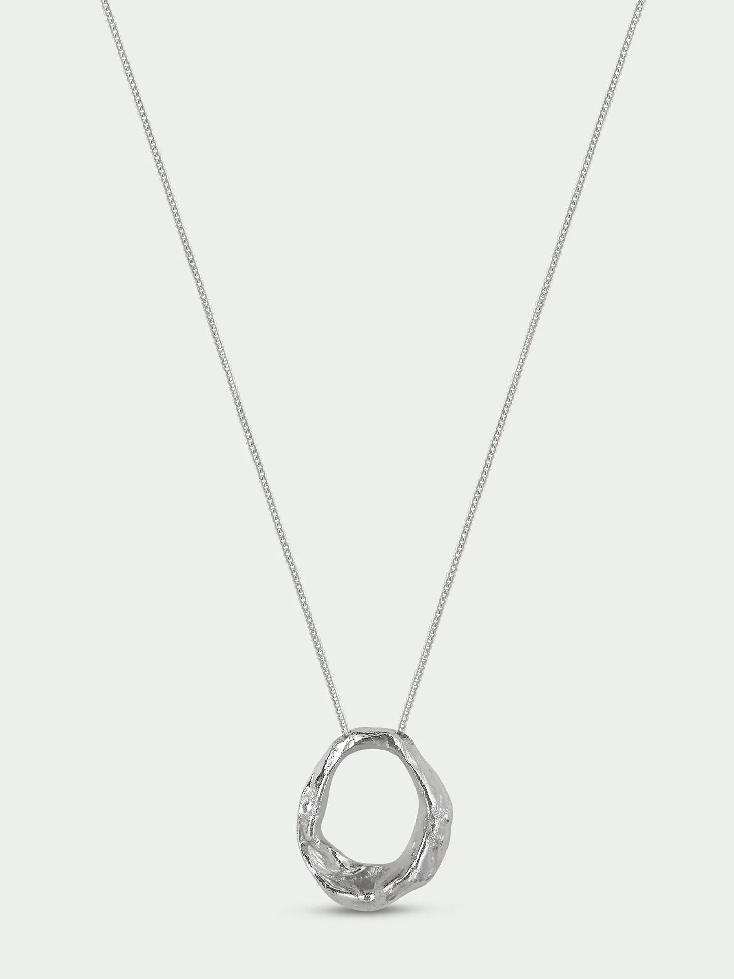 Tutti & Co Forge Necklace Silver NE824S - Image 3