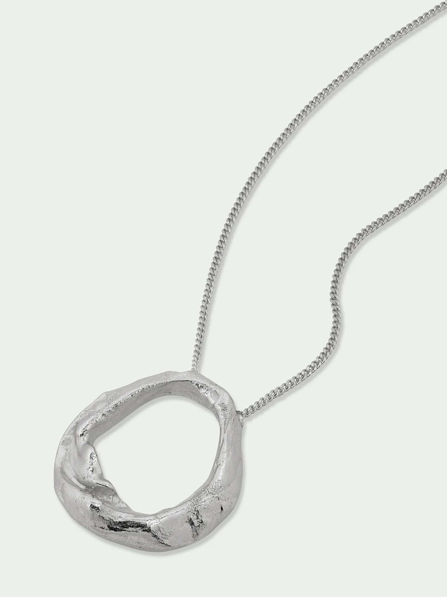 Tutti & Co Forge Necklace Silver NE824S - Image 4