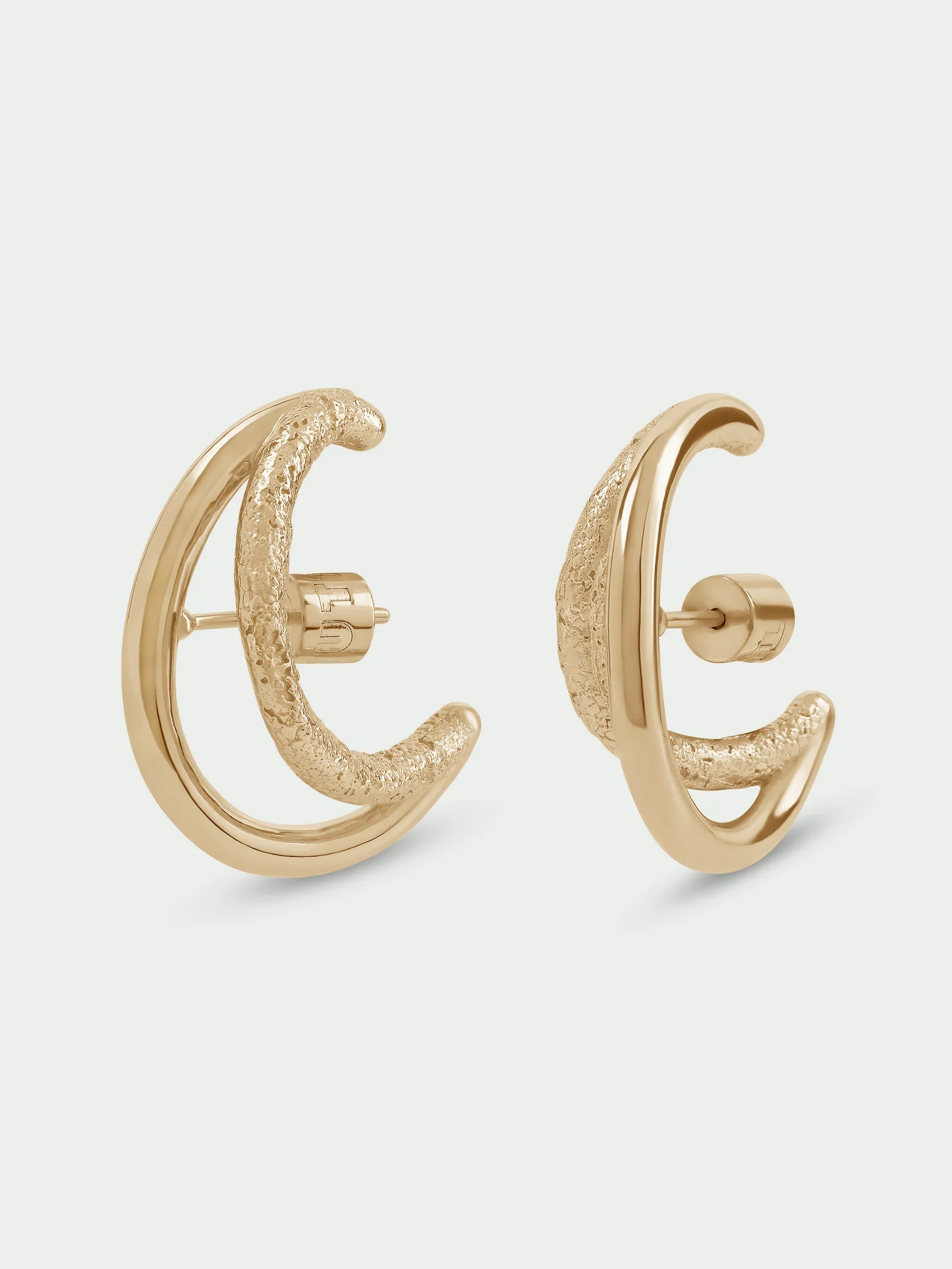 Tutti & Co Frame Earrings Gold EA793G - Image 2