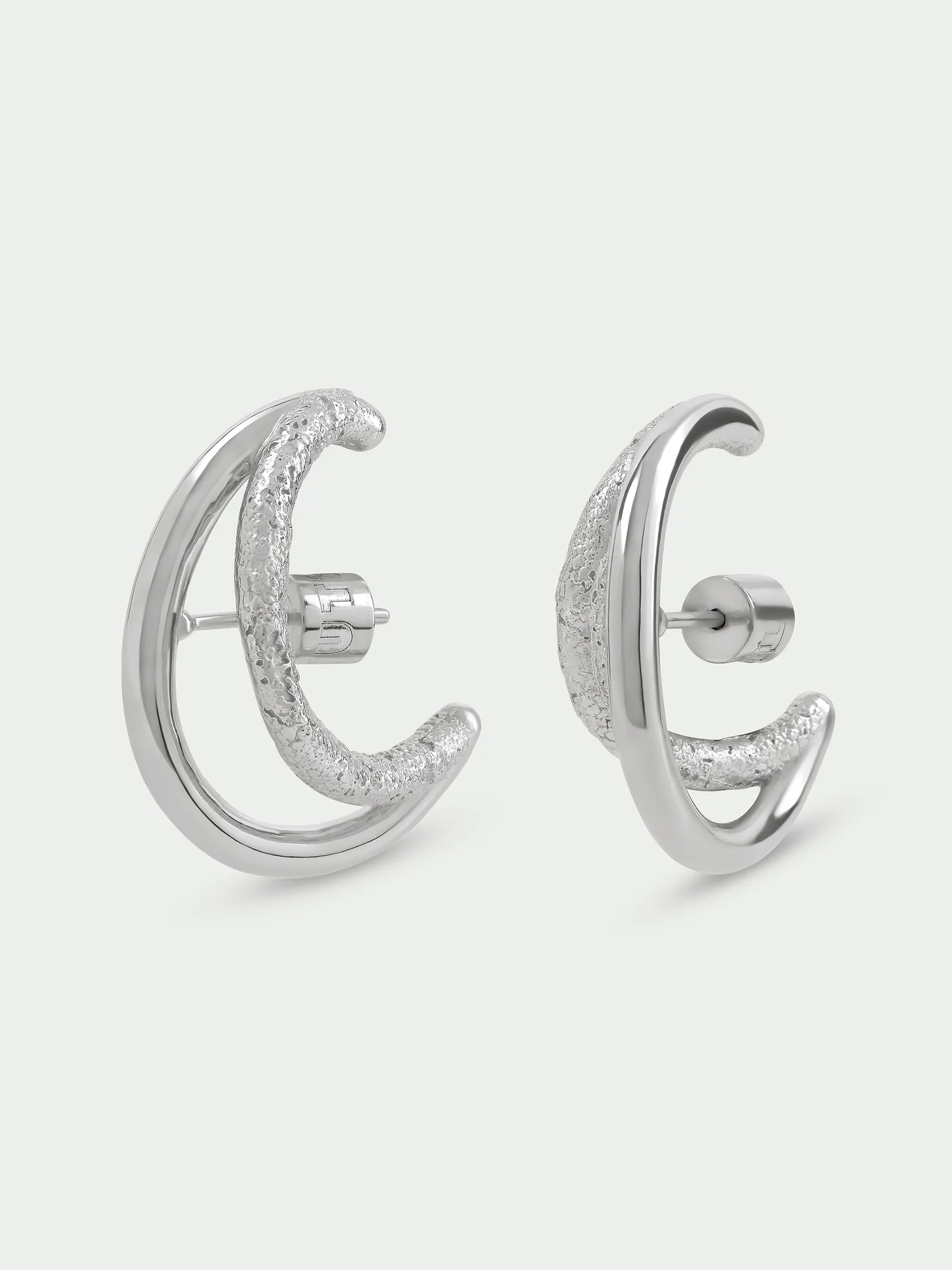 Tutti & Co Frame Earrings Silver EA793S - Image 2