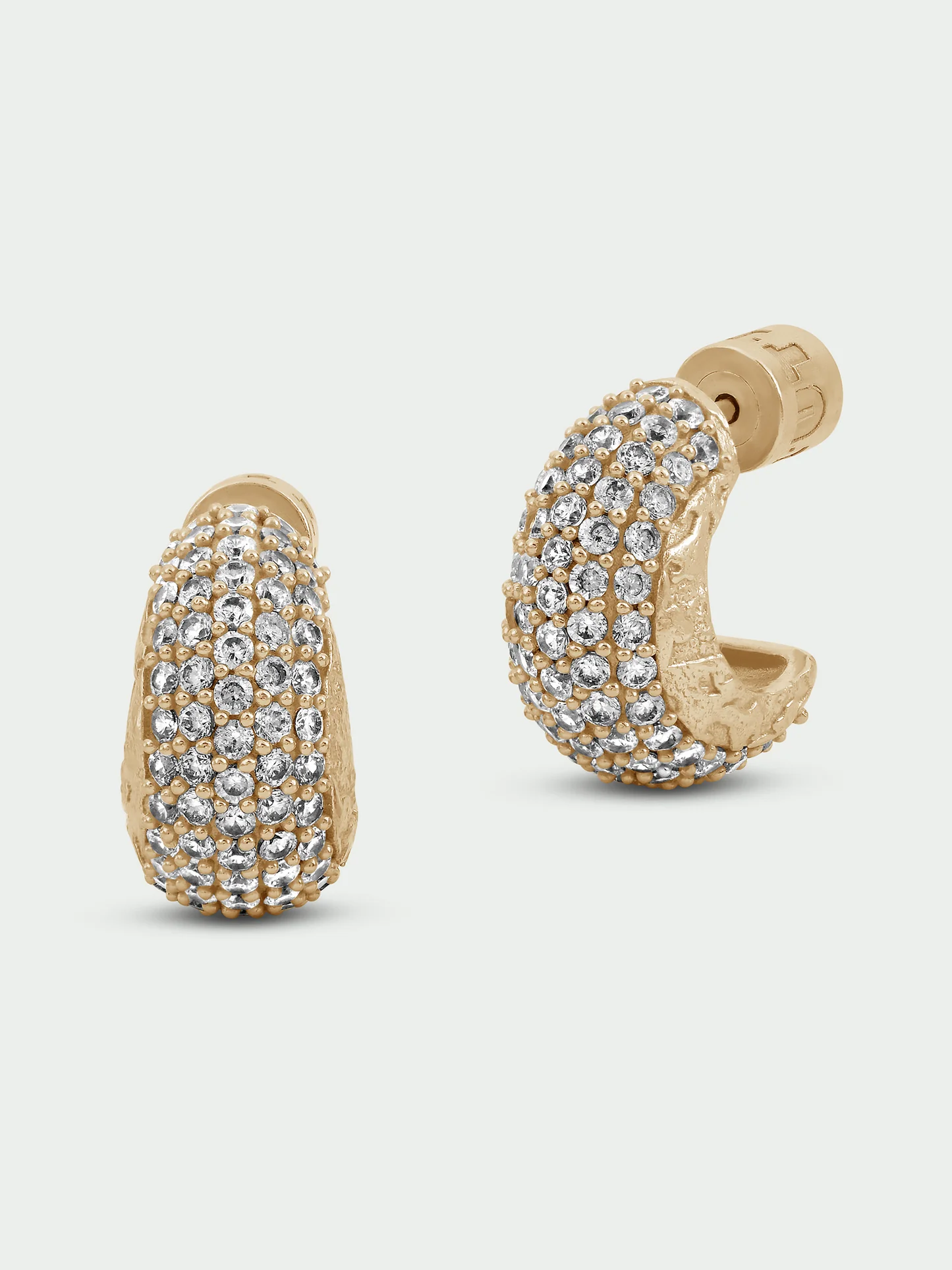 Tutti & Co Glint Earrings Gold EA800G - Image 2