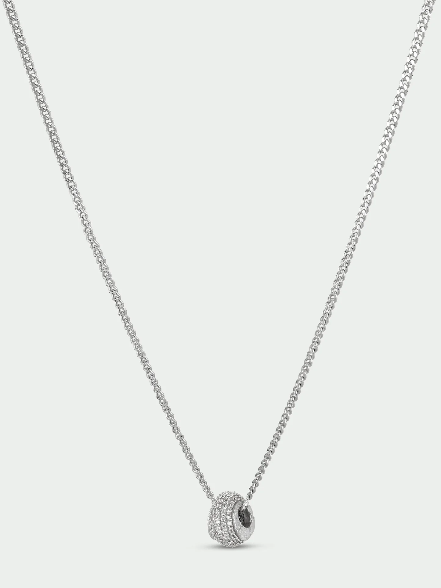 Tutti & Co Glint Necklace Silver NE835S - Image 2