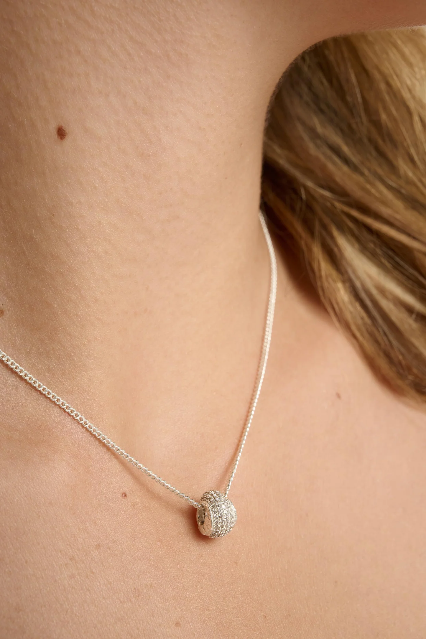 Tutti & Co Glint Necklace Silver NE835S - Image 3