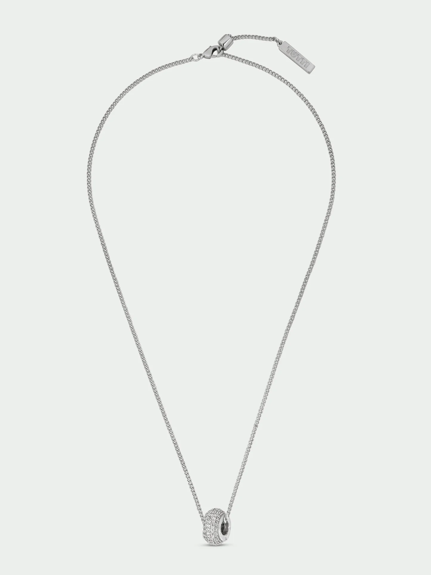 Tutti & Co Glint Necklace Silver NE835S - Image 4