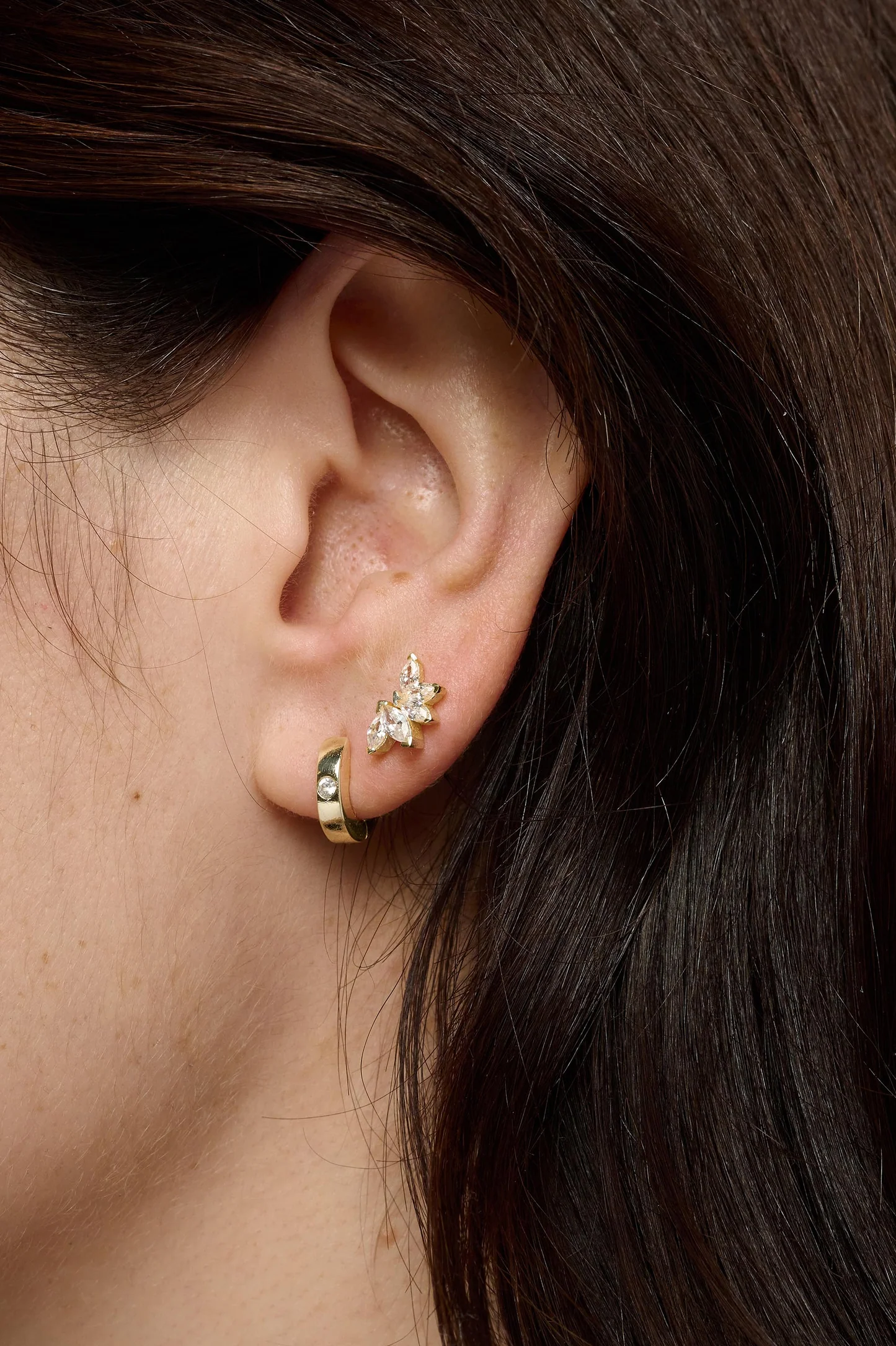 Tutti & Co Refine Earrings Gold EA823G - Image 5